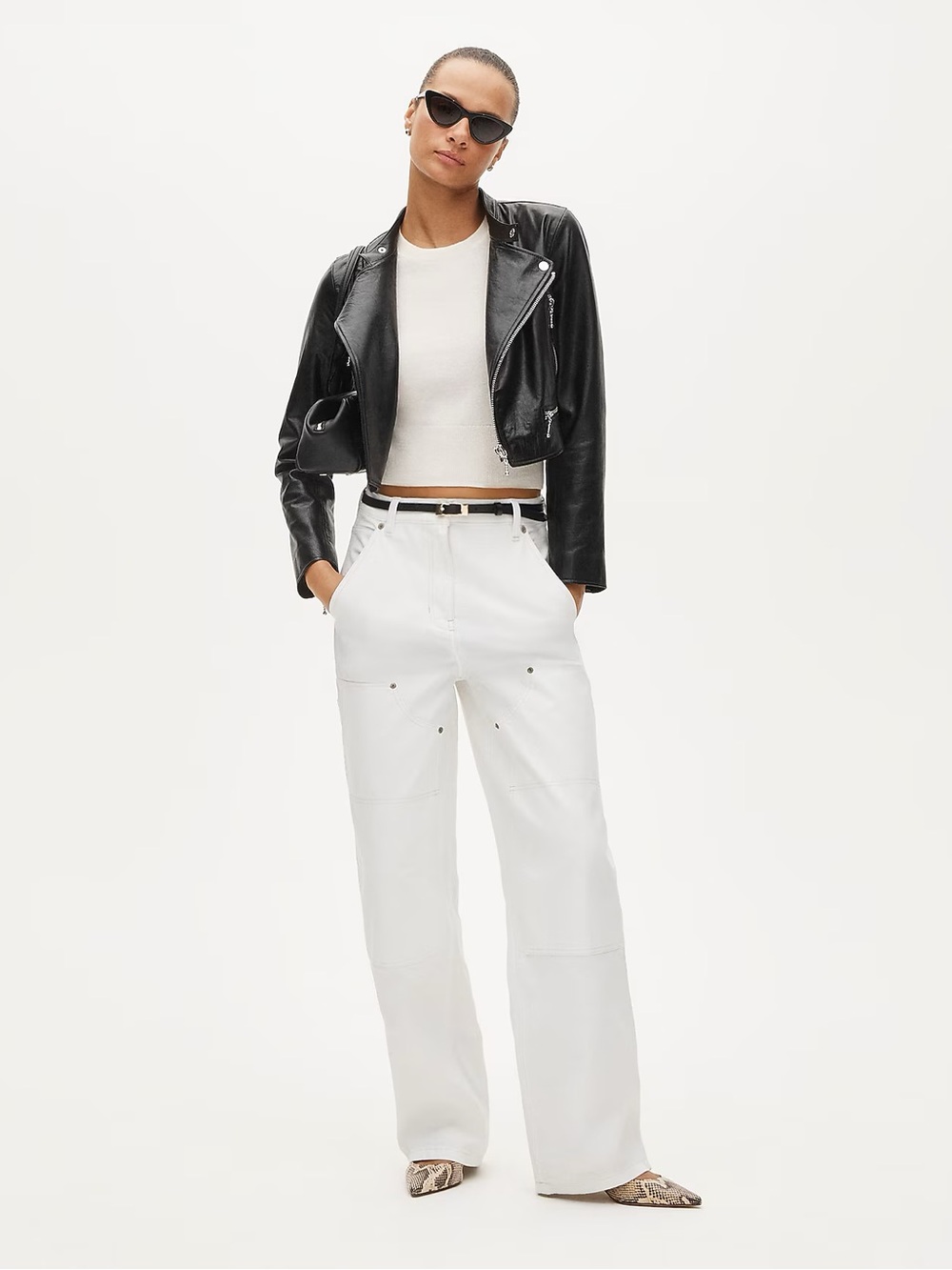 J CREW Painter pant in cotton canvas in White Size 34 NWT $158 CN734